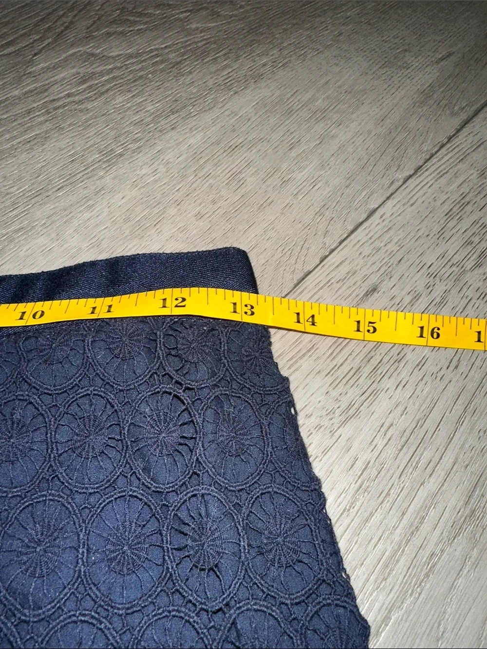 Loft Navy Lace Pencil Skirt size 2